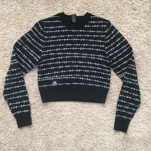 Lurking Class by Sketchy Tank Cropped Sweatshirt (size XS)